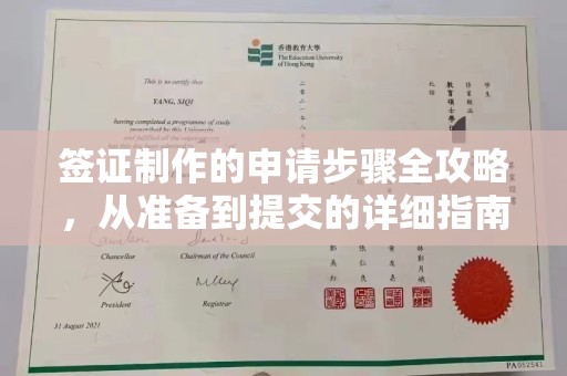 溧水签证制作的申请步骤全攻略，从准备到提交的详细指南