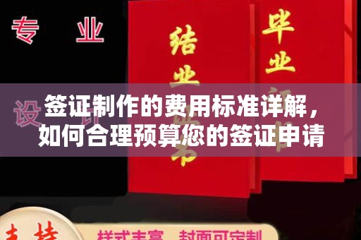 从化签证制作的费用标准详解，如何合理预算您的签证申请成本